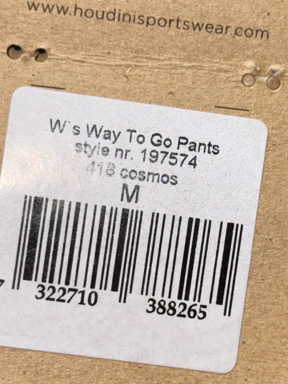 Houdini way to go pants